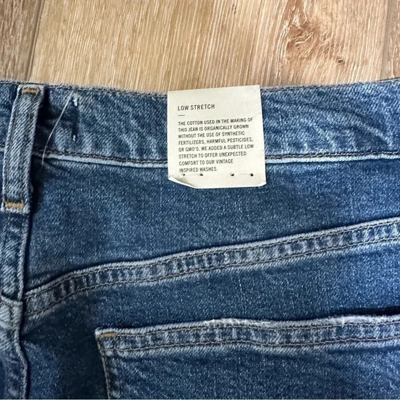 Agolde Merrel Mid-Rise Straight Leg Medium/Dark Wash Denim Jeans Size 31 NWT - Picture 5 of 9